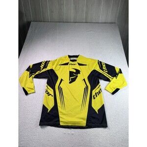 Thor Core Motocross Jersey Men's M Medium Yellow Black Long Sleeve Dirt Bike MX